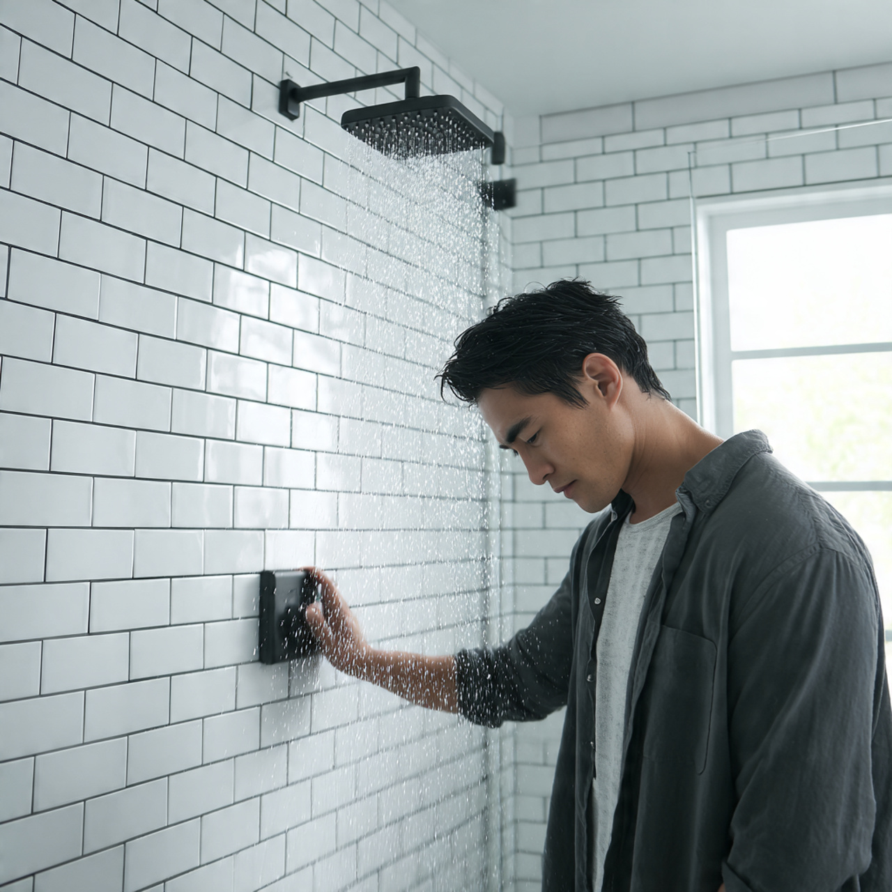 ultra realistic interior photo of black and white 1