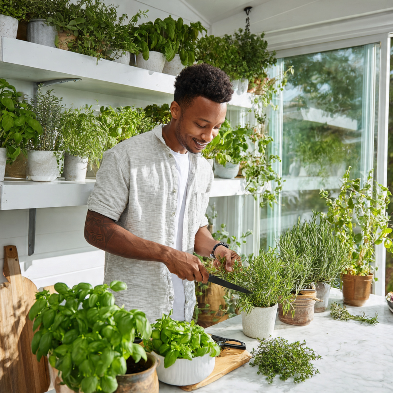 ultra realistic interior photo of kitchen shelves 4
