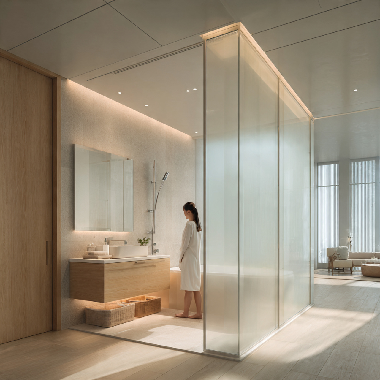 25 Modern Bathroom Decor Ideas for a Sleek & Stylish Upgrade 24 ultra realistic interior photo of modern bathroom 4