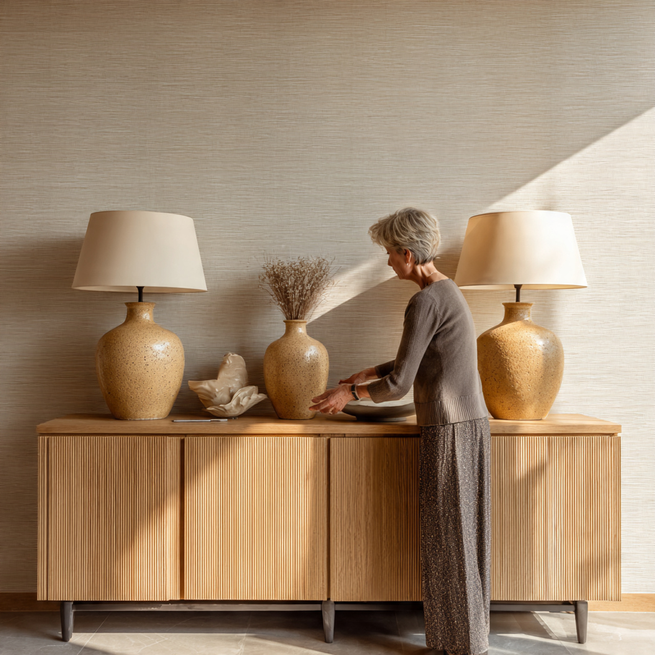 ultra realistic interior photograph showcasing din