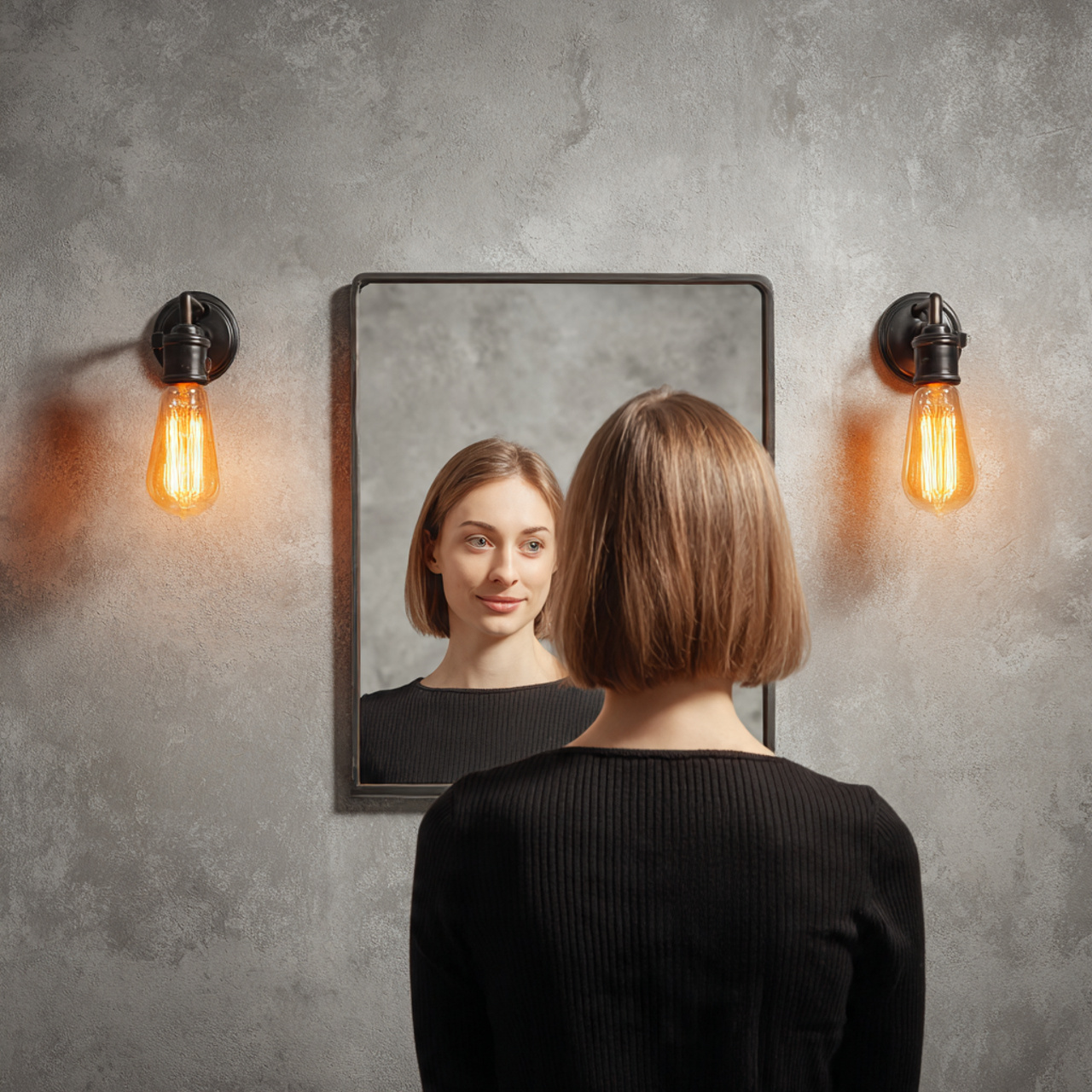 ultra realistic interior photography of half bathr 1