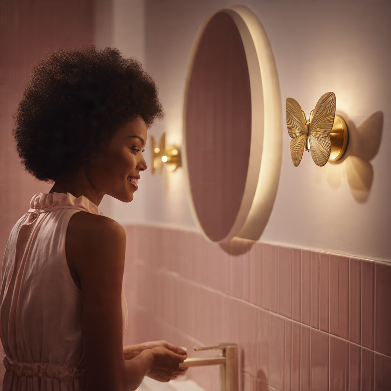 ultra realistic interior shot of cute bathroom dec 2