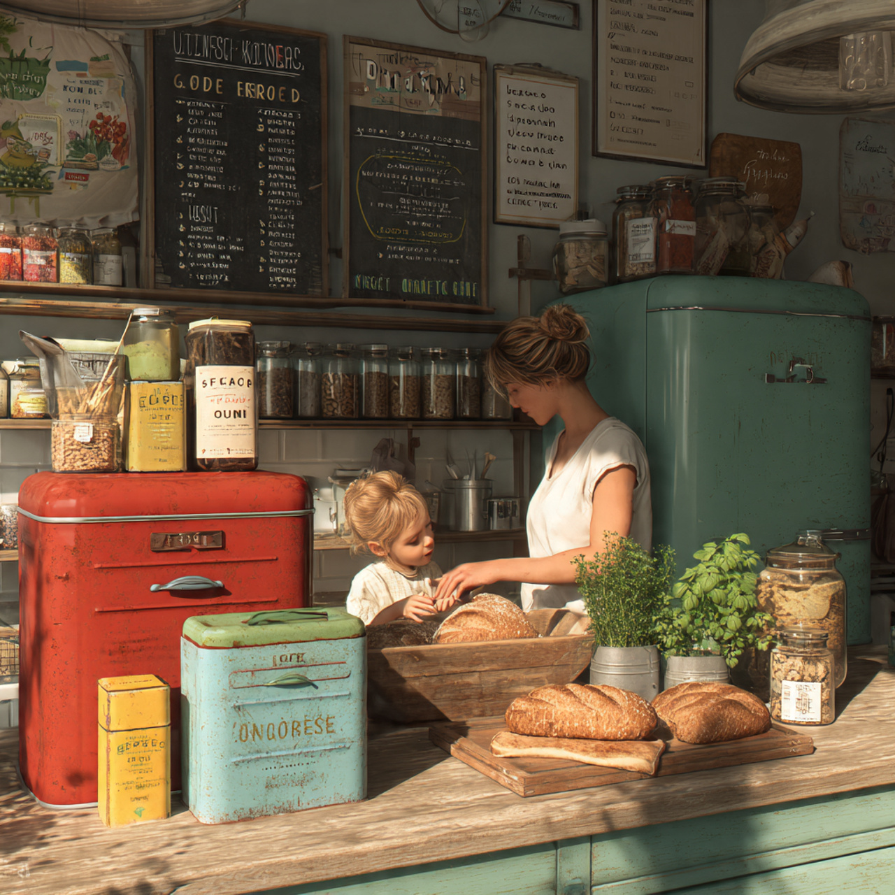 ultra realistic kitchen countertop with retro wood