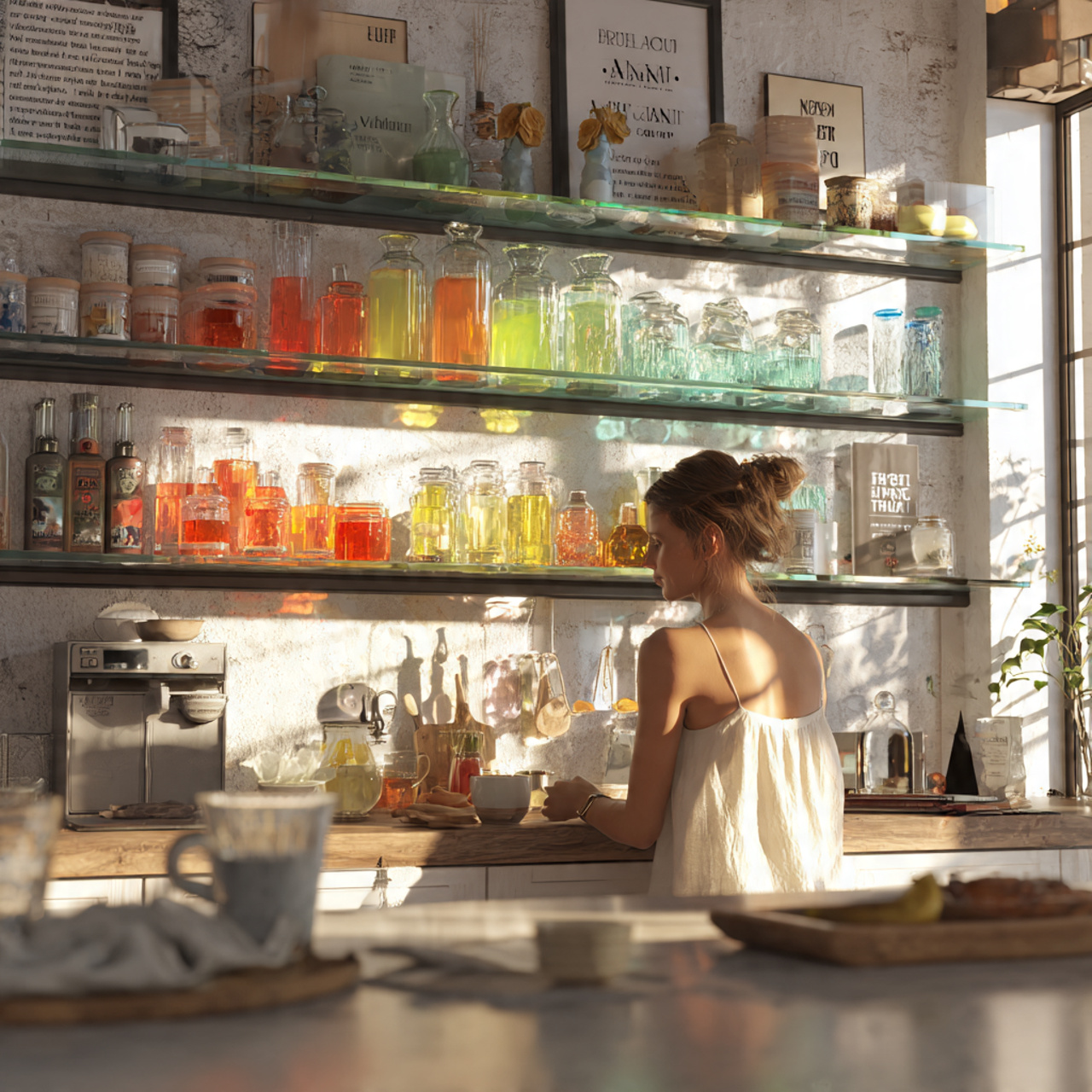 25 Transform Your Home with Stunning Kitchen Window Decor Ideas 1 ultra realistic kitchen interior featuring floatin