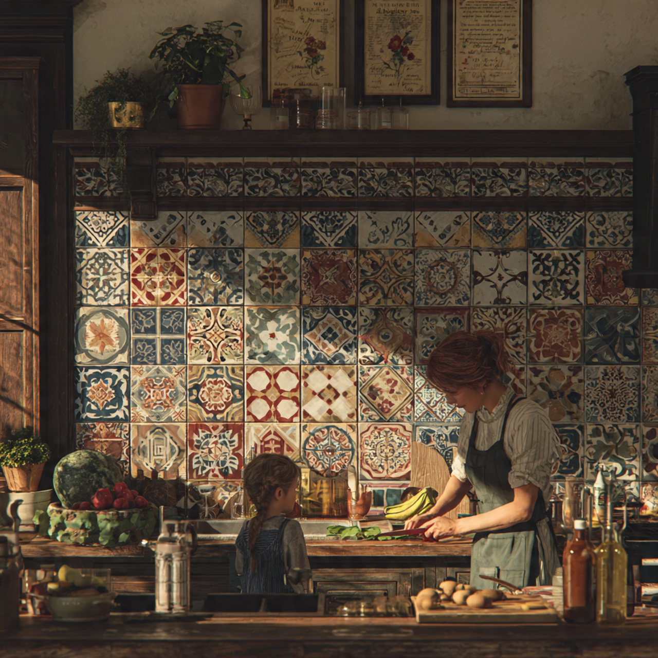 ultra realistic kitchen with intricate victorian i