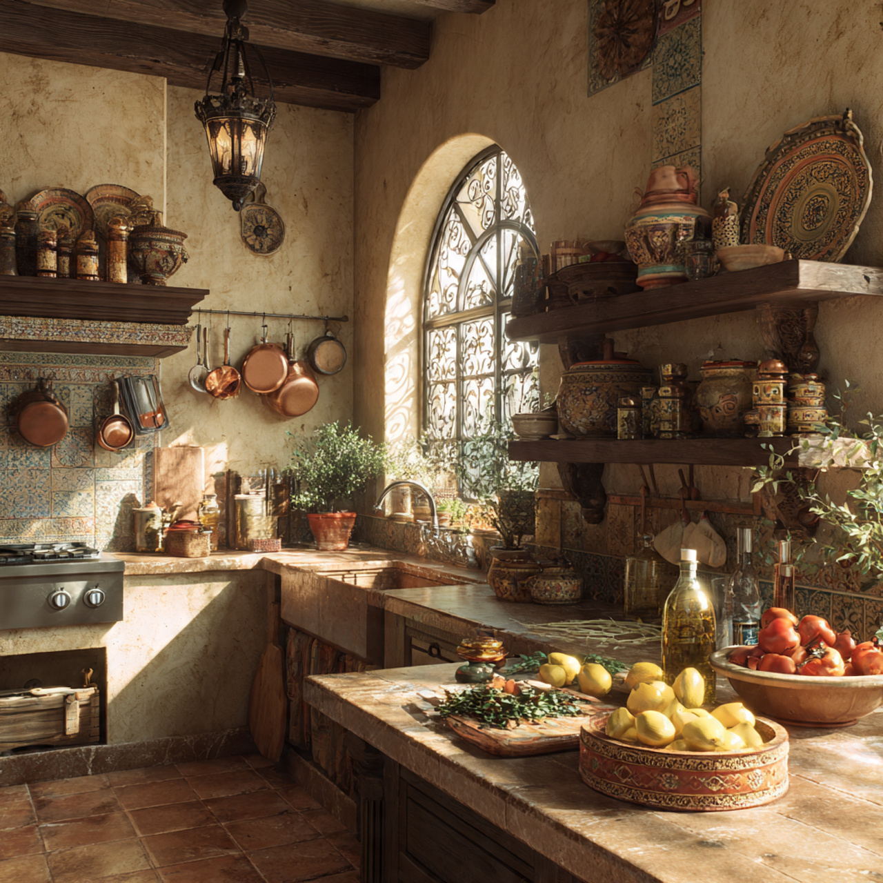 ultra realistic mediterranean kitchen decor inspir