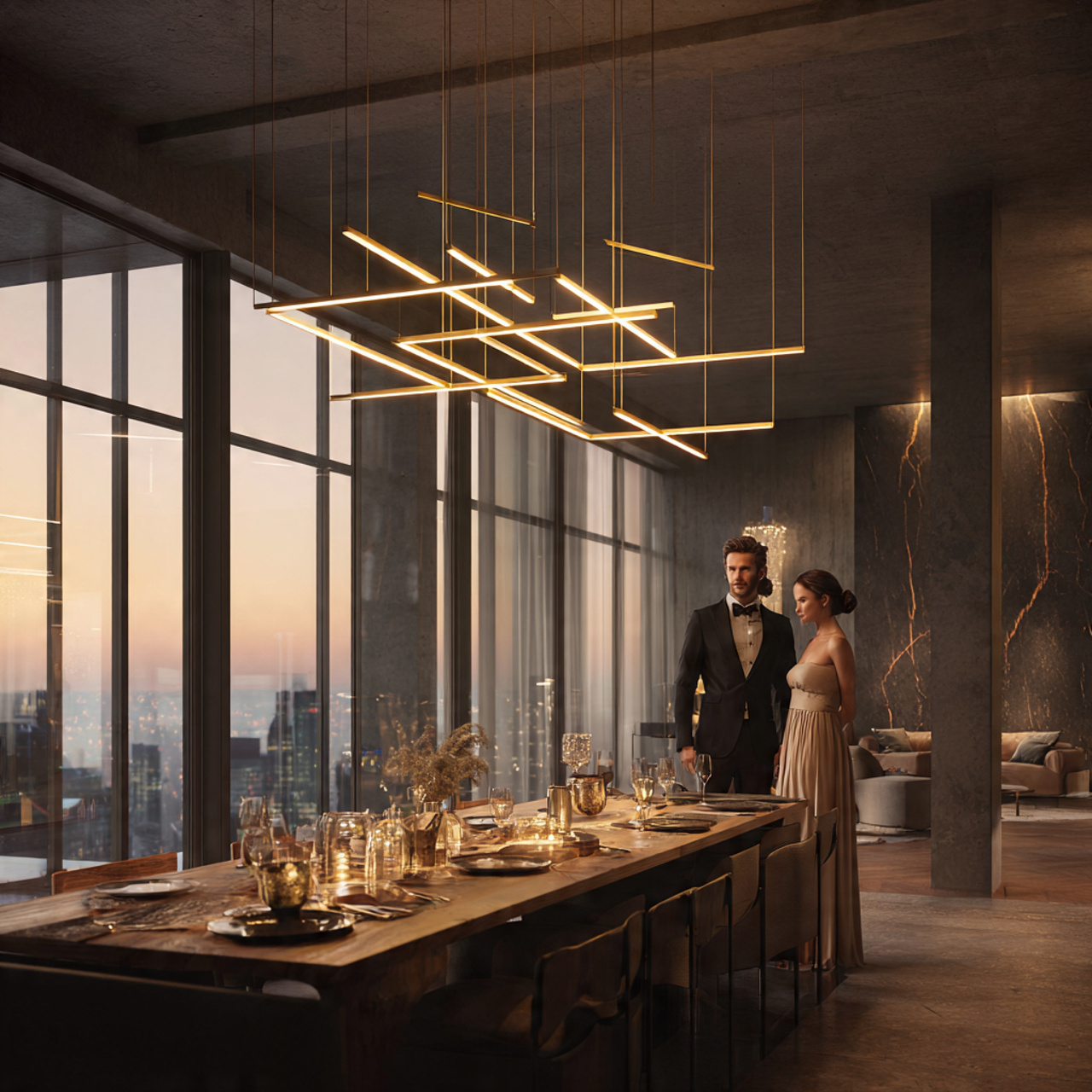 25 Dining Room Decor Modern Classy Ideas for a Luxurious Home 3 ultra realistic modern dining space illustrating d