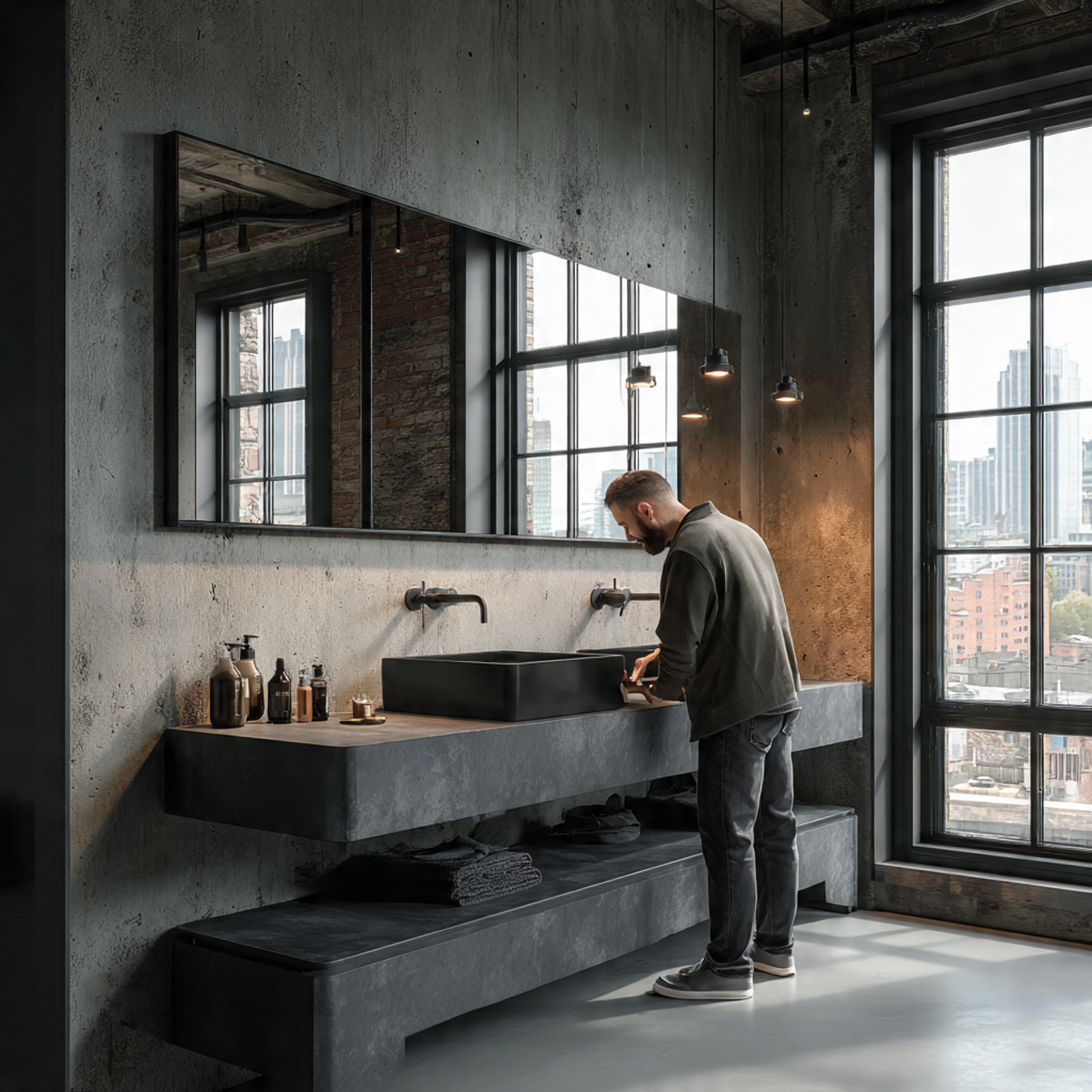 25 Modern Bathroom Decor Ideas for a Sleek & Stylish Upgrade 10 ultra realistic modern loft style interior photo o