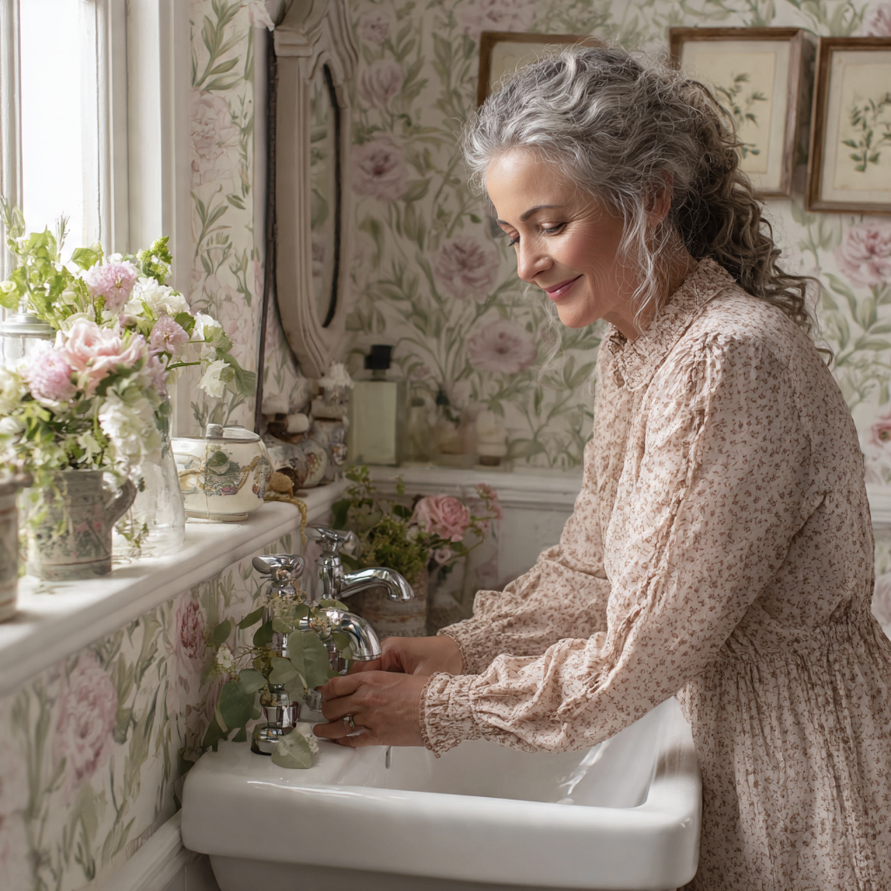 ultra realistic photo of english country garden gu