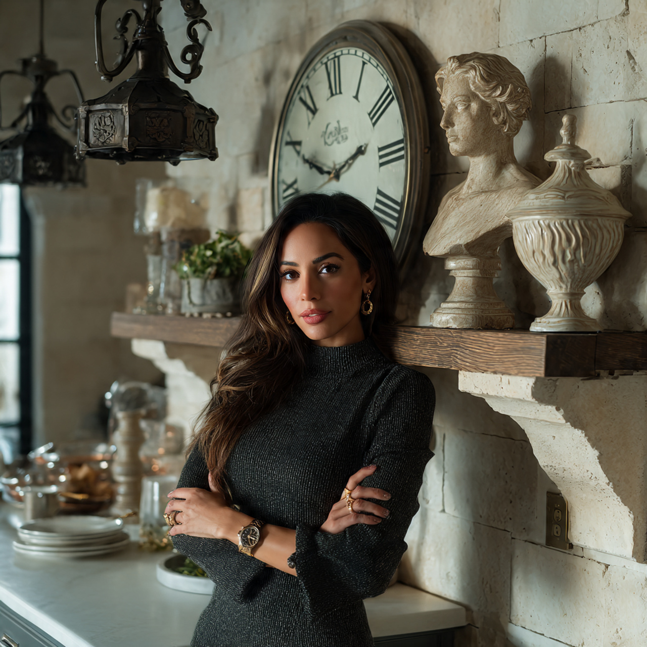 ultra realistic photo of kitchen shelves decor ide 5