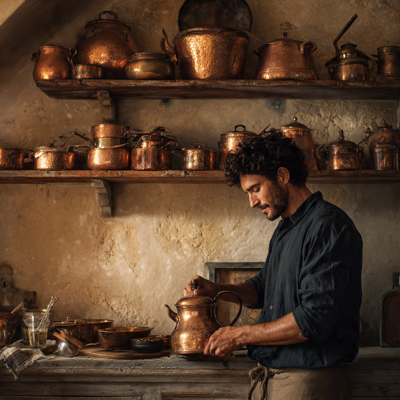 ultra realistic photo of kitchen shelves decor ide