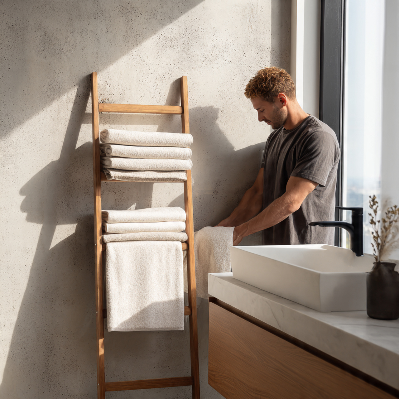 25 Modern Bathroom Decor Ideas for a Sleek & Stylish Upgrade 19 ultra realistic wide angle interior image of moder