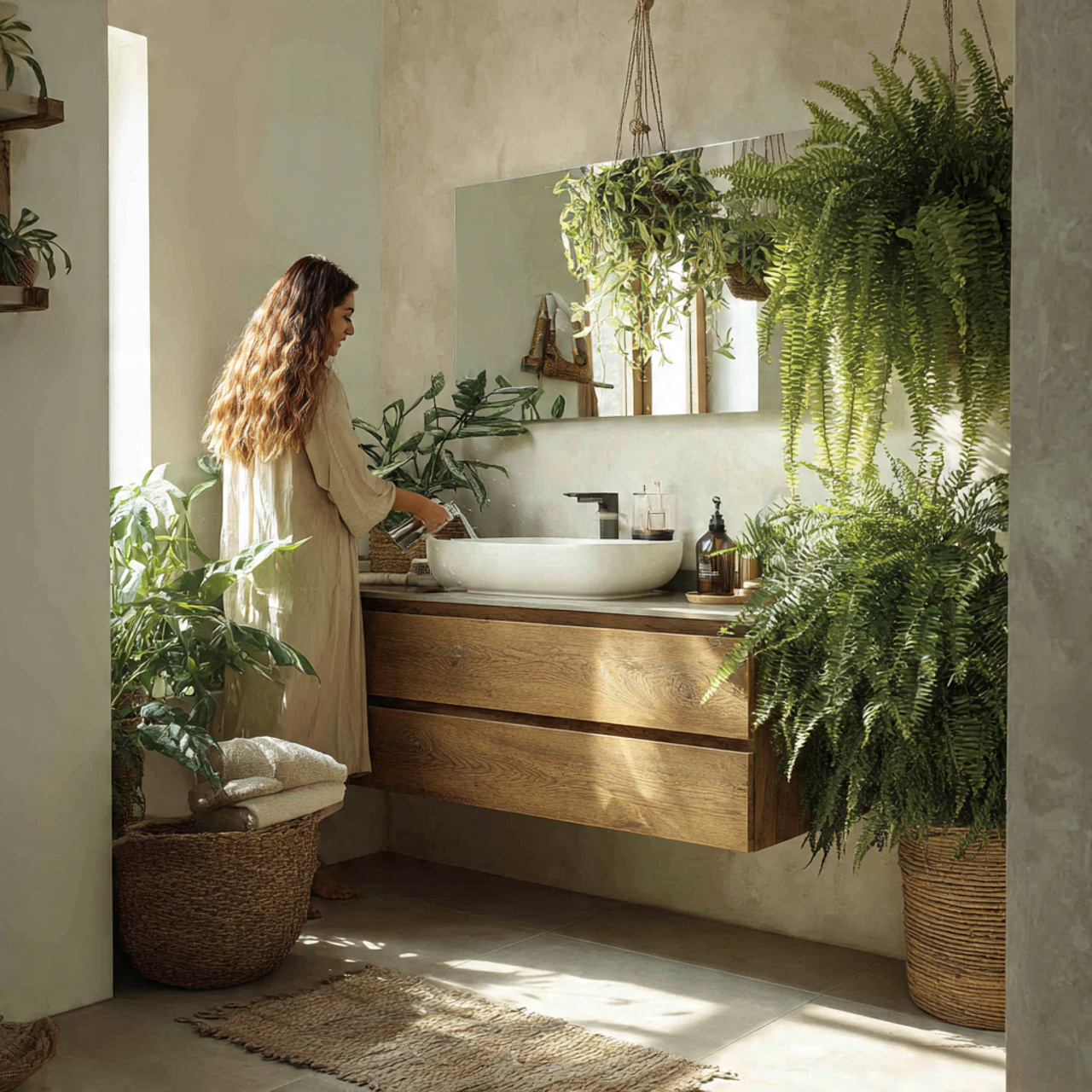 25 Modern Bathroom Decor Ideas for a Sleek & Stylish Upgrade 6 ultra realistic wide angle interior photo of moder