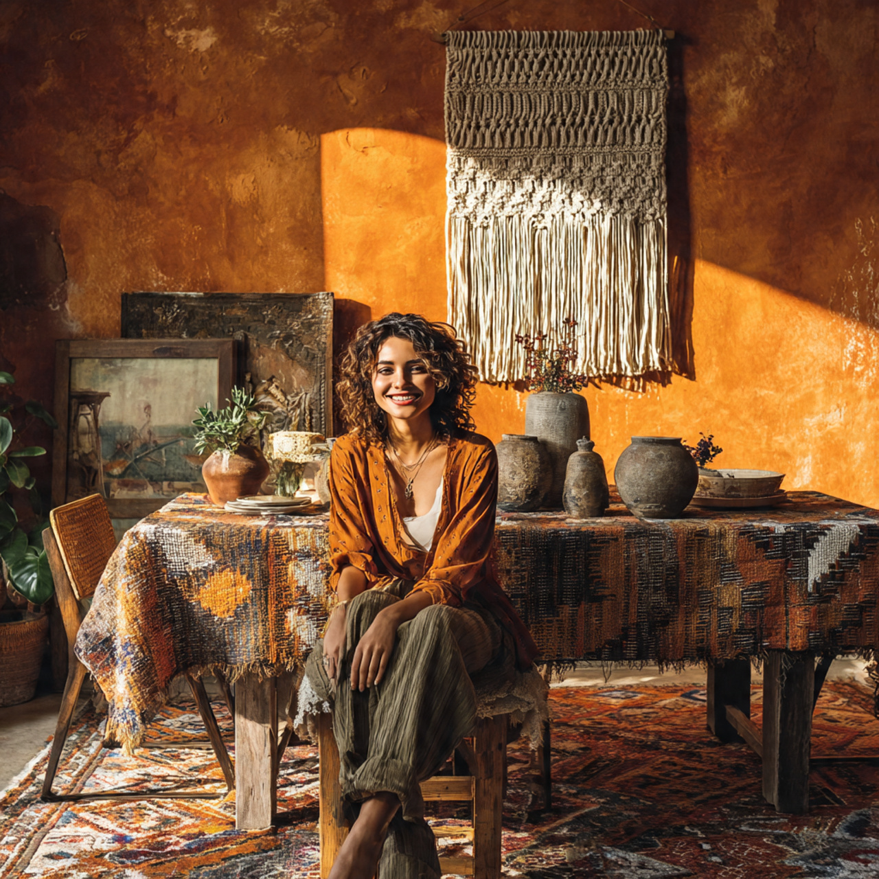 ultra realistic cozy interior photo of dining room