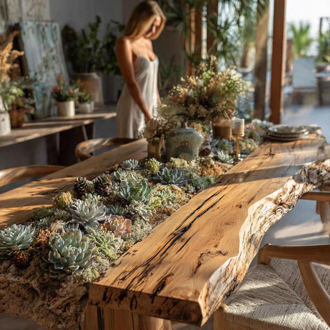 ultra realistic dining room scene highlighting dining room