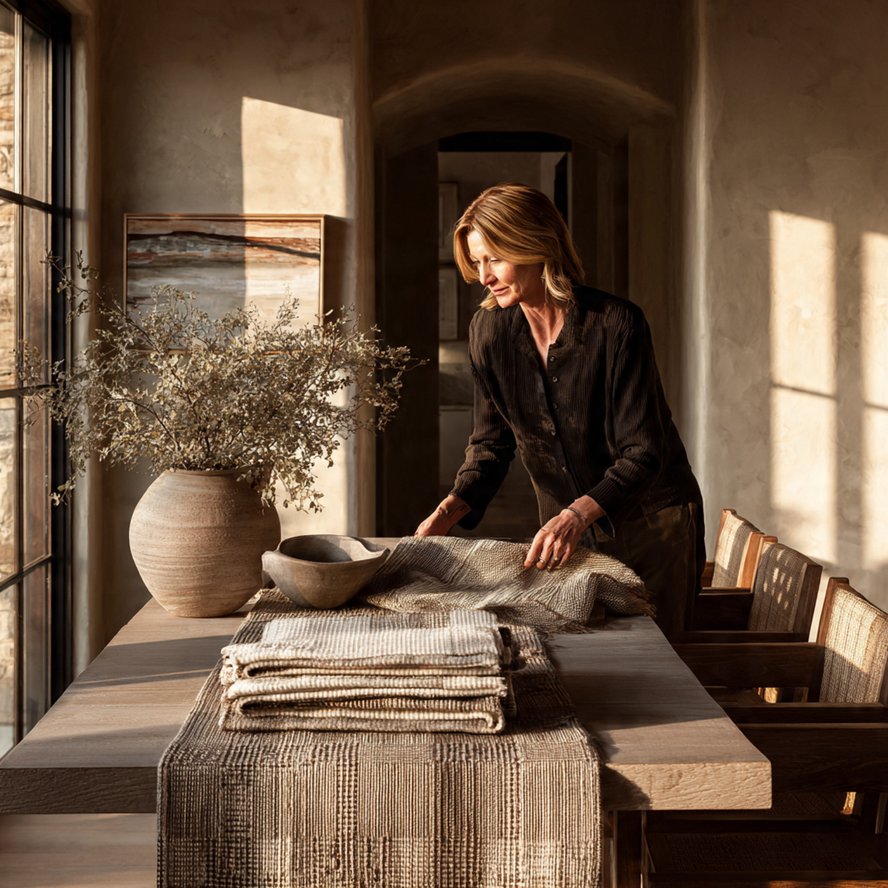 ultra realistic interior photo of dining room table 1