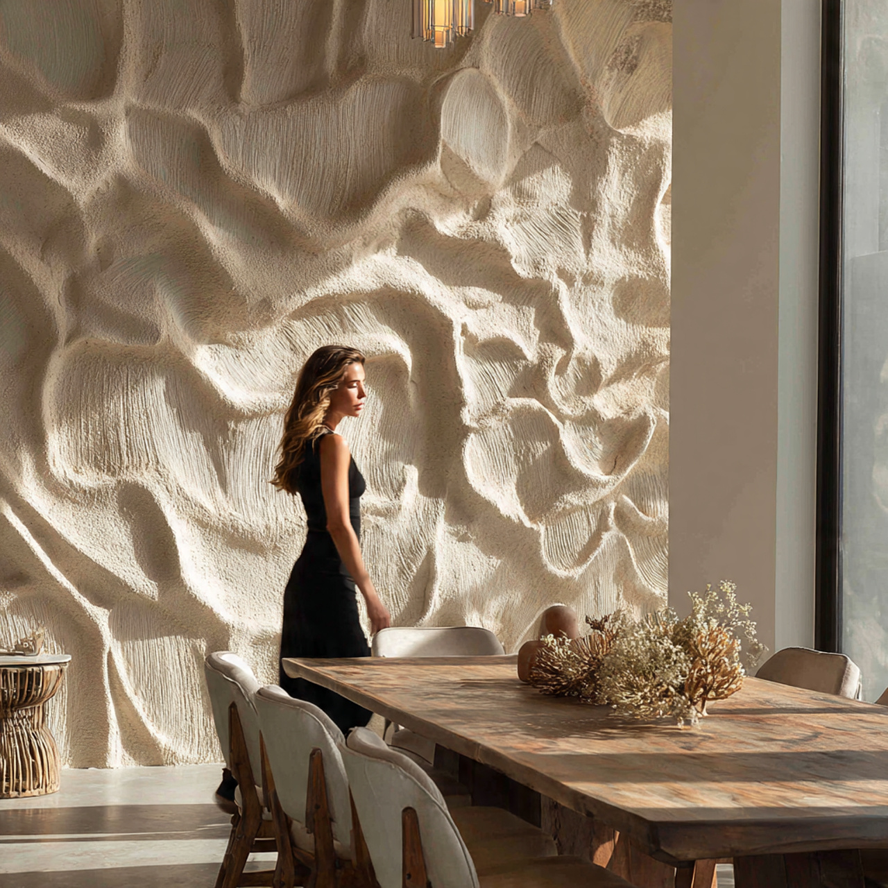 25 Stunning Dining Room Wall Decor Ideas for a Stylish Home 8 ultra realistic interior photo of dining room wall 1