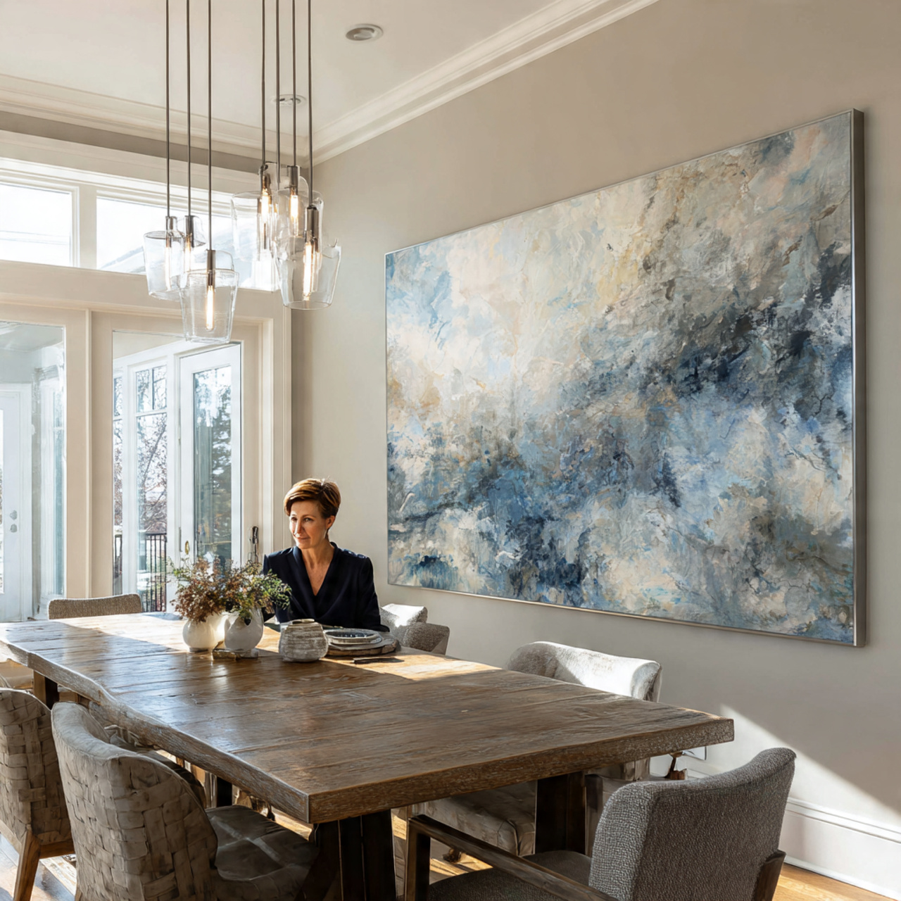 25 Stunning Dining Room Wall Decor Ideas for a Stylish Home 1 ultra realistic interior photo of dining room wall