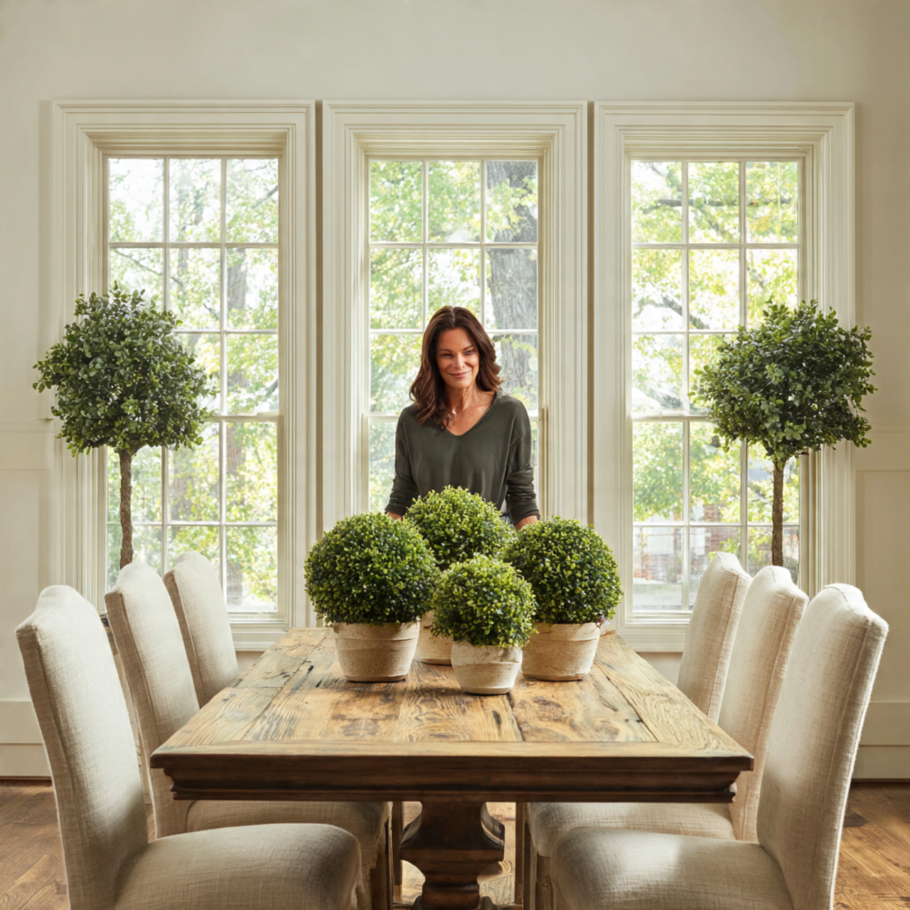 ultra realistic interior photograph of dining room table 1