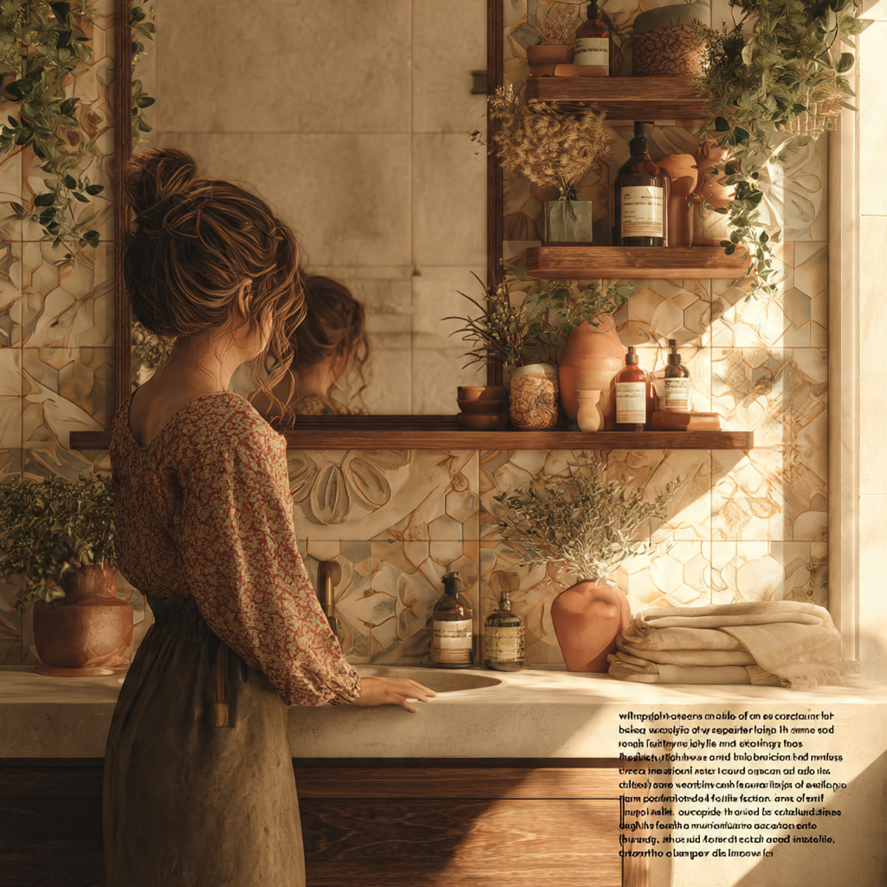 warm apartment bathroom decor ideas featuring eart