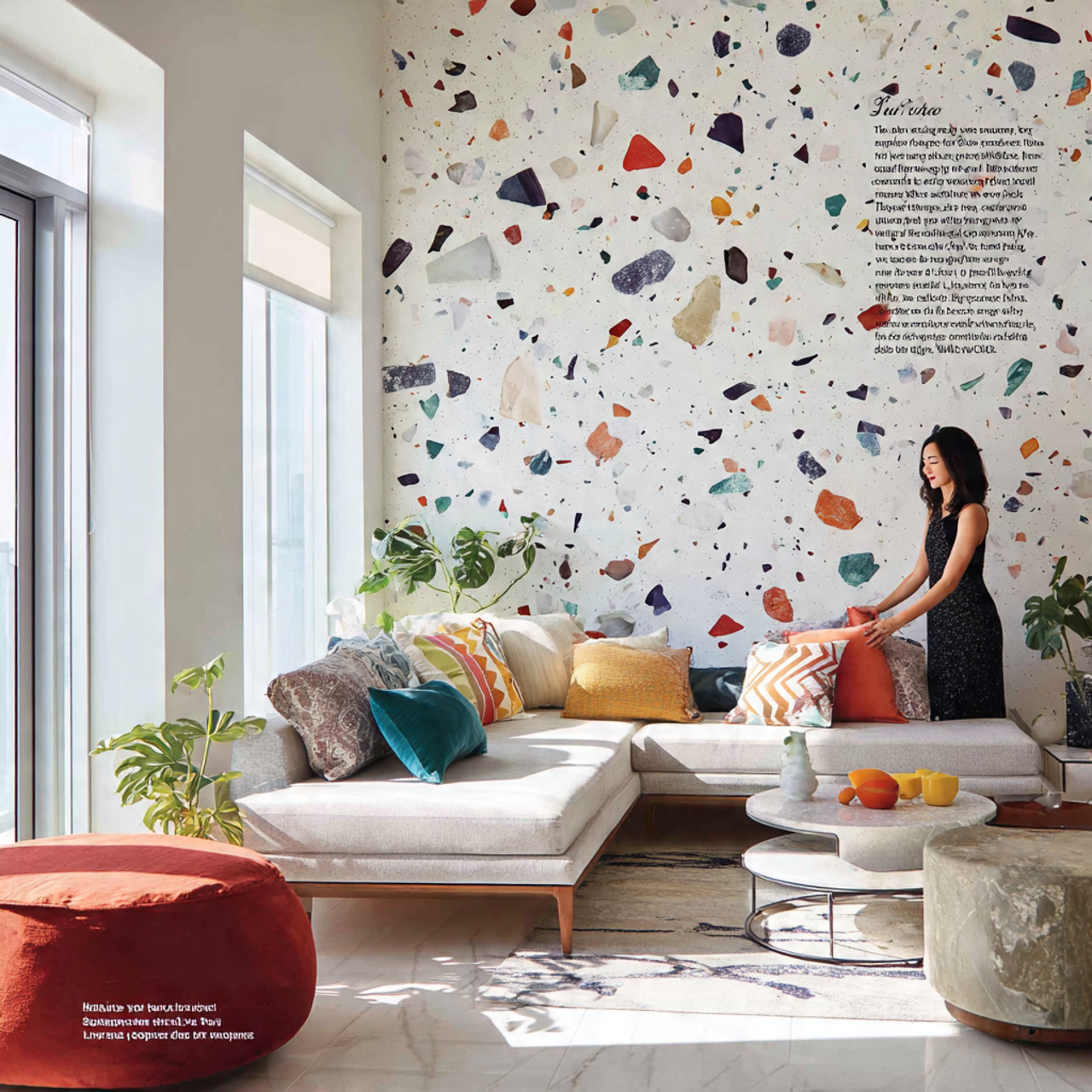 a contemporary living room featuring living room w 1