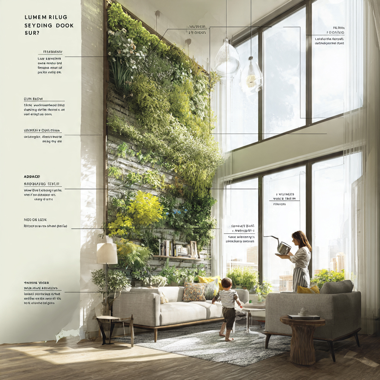 a contemporary living room featuring living room w