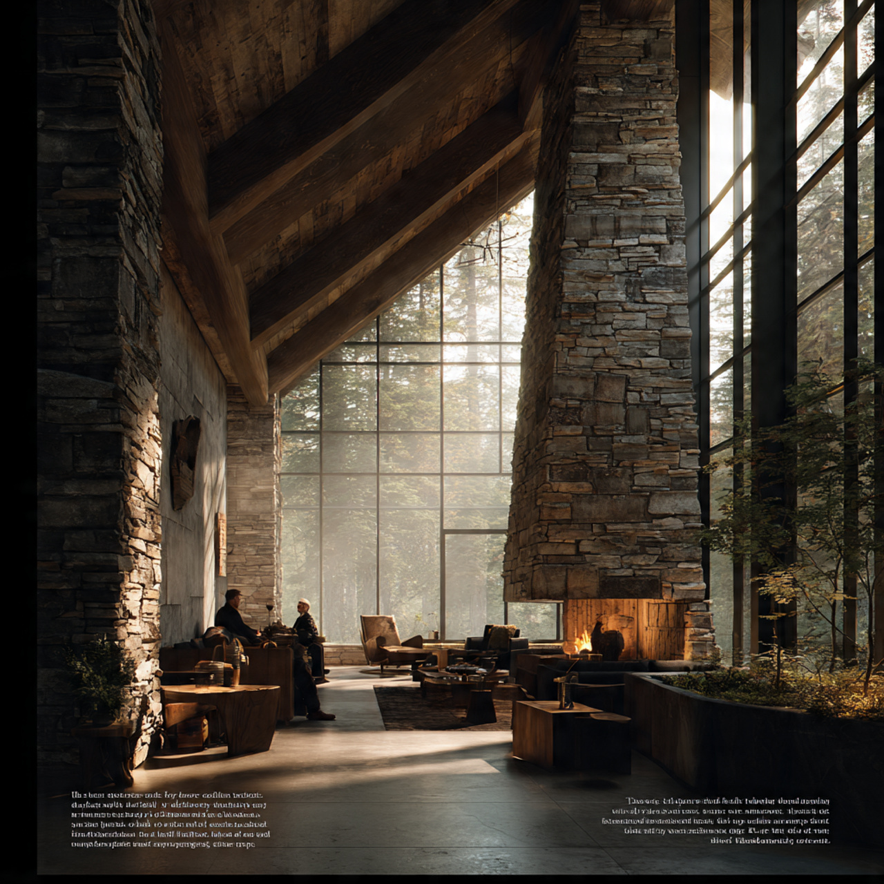 a dramatic living room with fireplace ideas featur