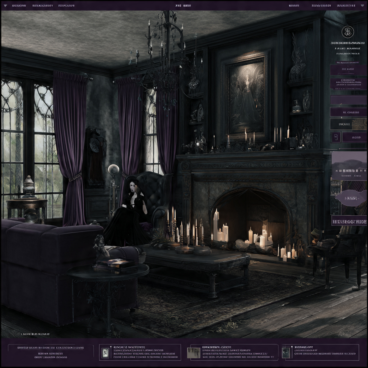 25 Stunning Living Room Bloxburg Ideas for Every Style & Theme 24 a gothic moody mansion living room in bloxburg fea