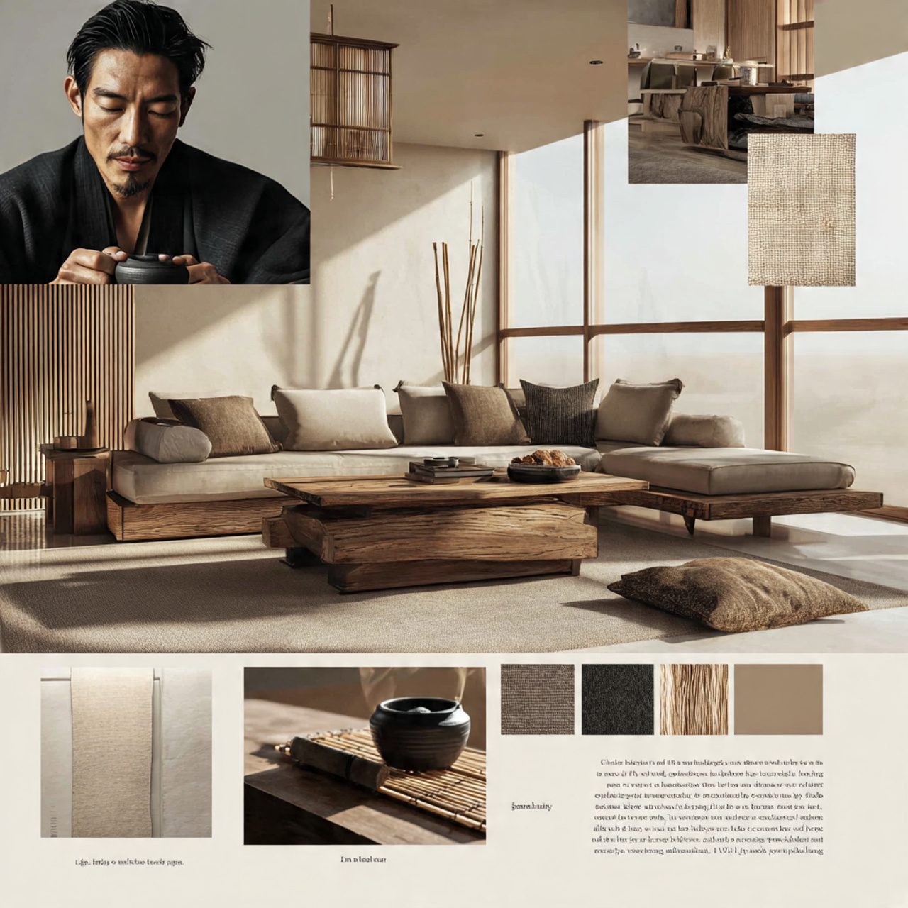 a japandi fusion living room style ideas with mini