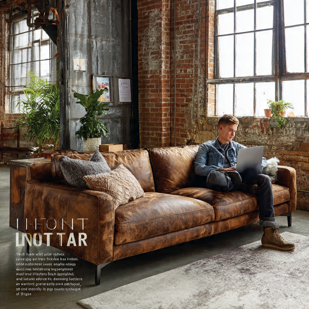 25 Stunning Living Room Sofa Design Ideas to Transform Your Space 11 a modern industrial loft living room featuring a d