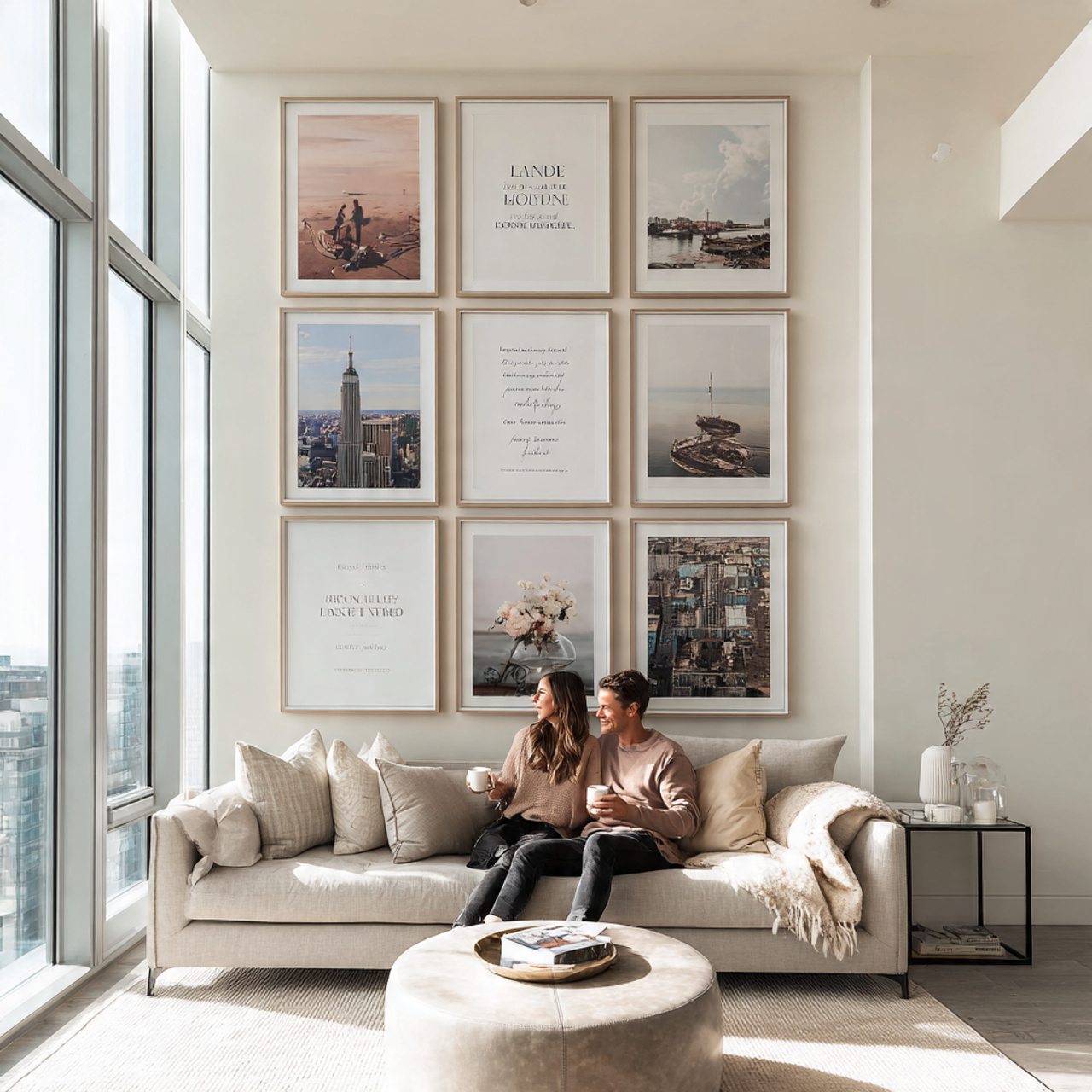 a modern living room featuring living room wall id 1