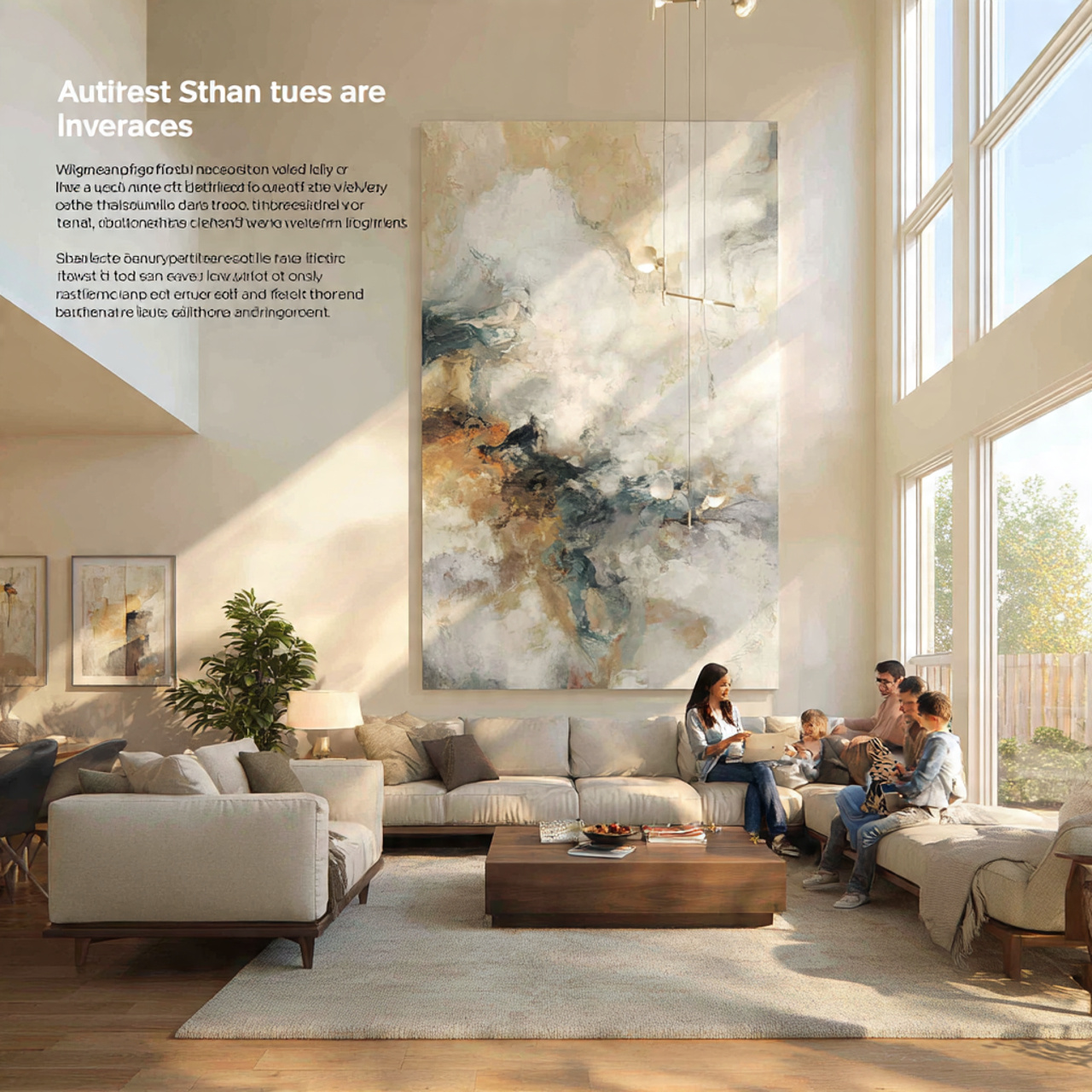 a modern living room featuring living room wall id