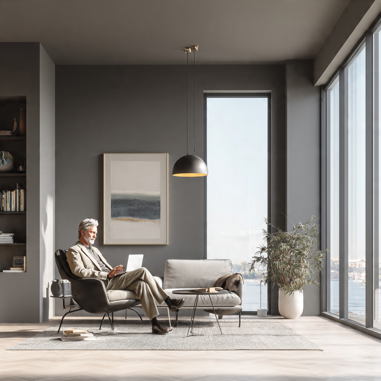 25 Best Living Room Paint Ideas to Refresh Your Space with Stunning Colors 7 a realistic modern living room painted in greige t
