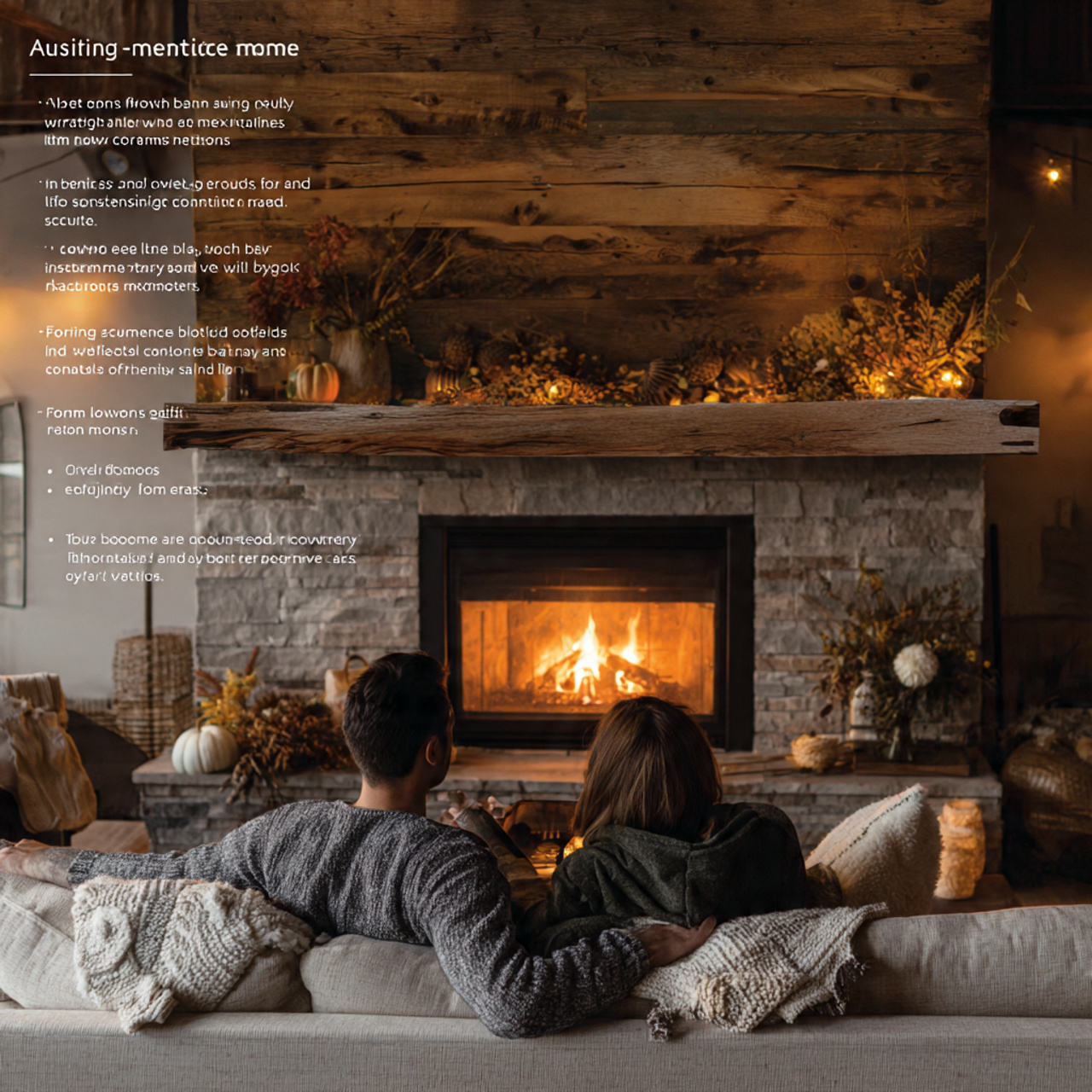 a rustic modern living room displaying living room