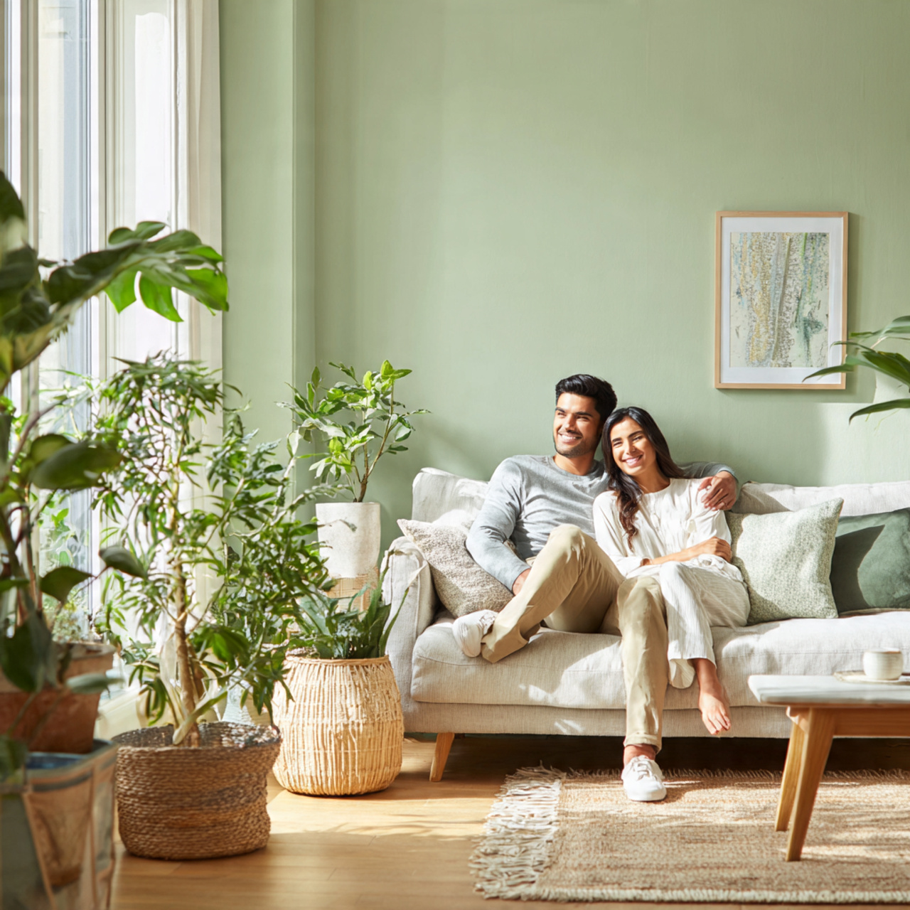 25 Best Living Room Paint Ideas to Refresh Your Space with Stunning Colors 3 a serene living room painted in soft sage green fi