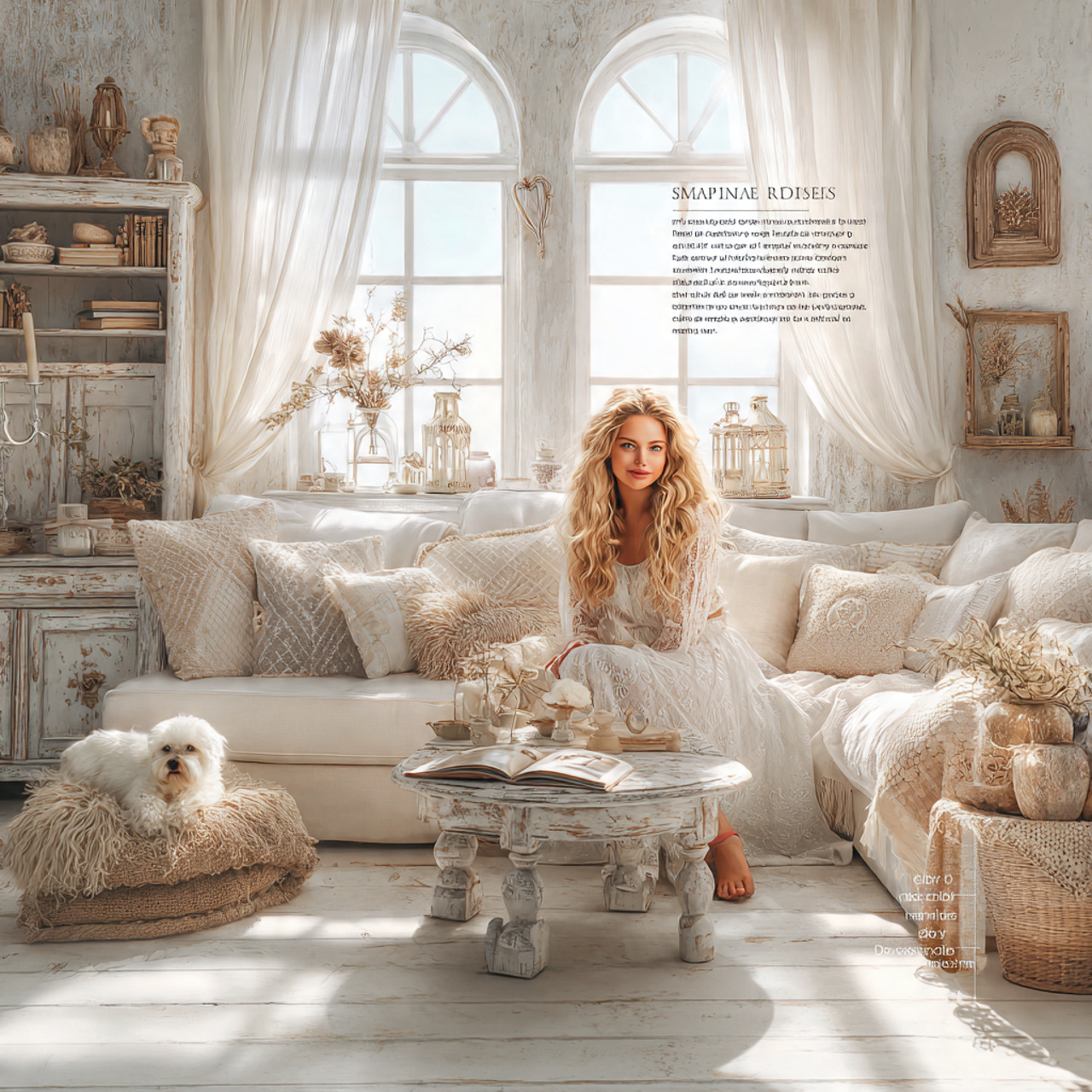 a shabby chic revival living room style ideas with