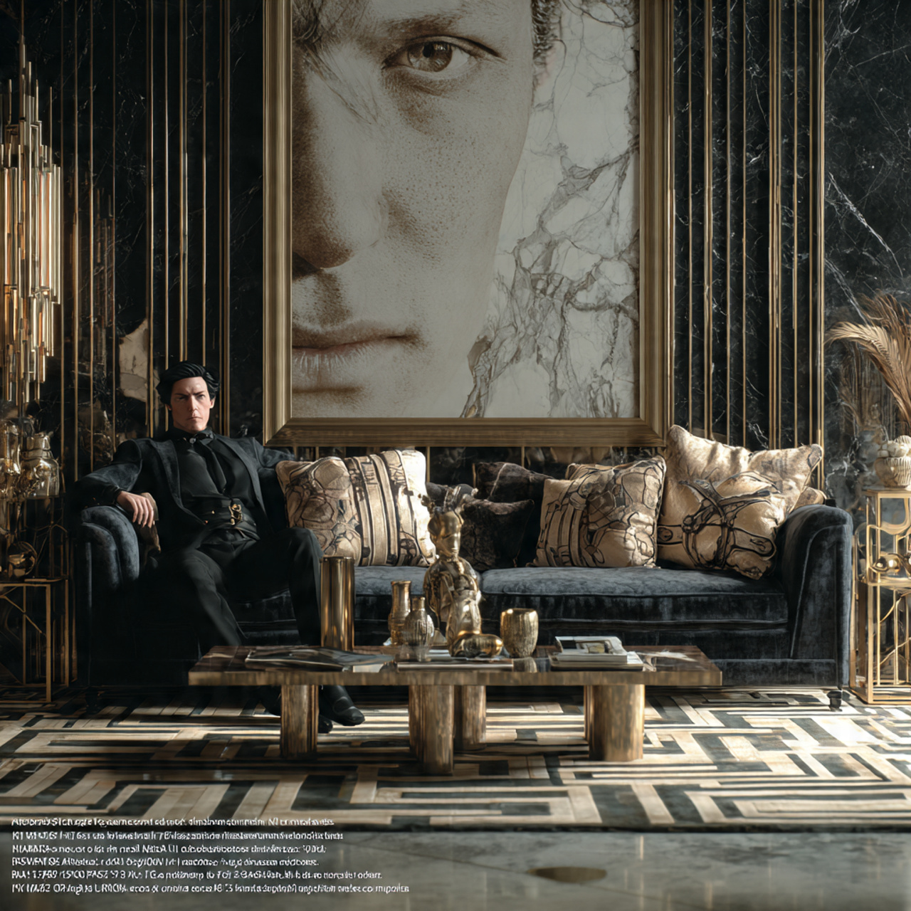 an art deco glamour living room style ideas with l 1