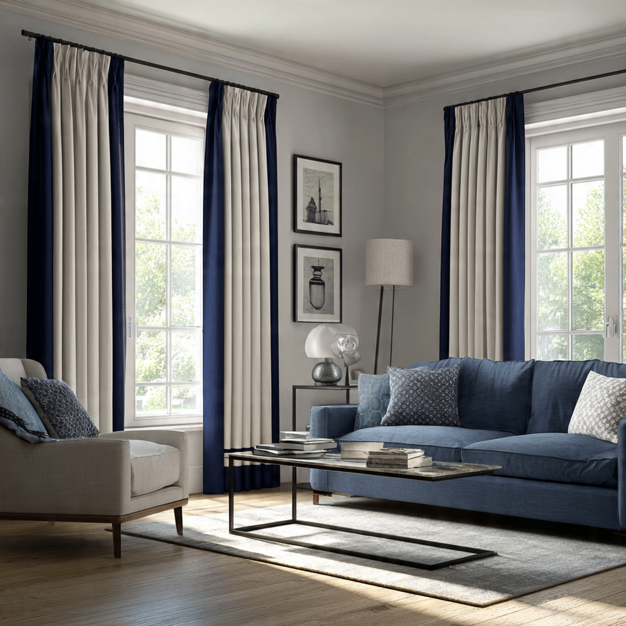 an elegant contemporary living room showcasing sop