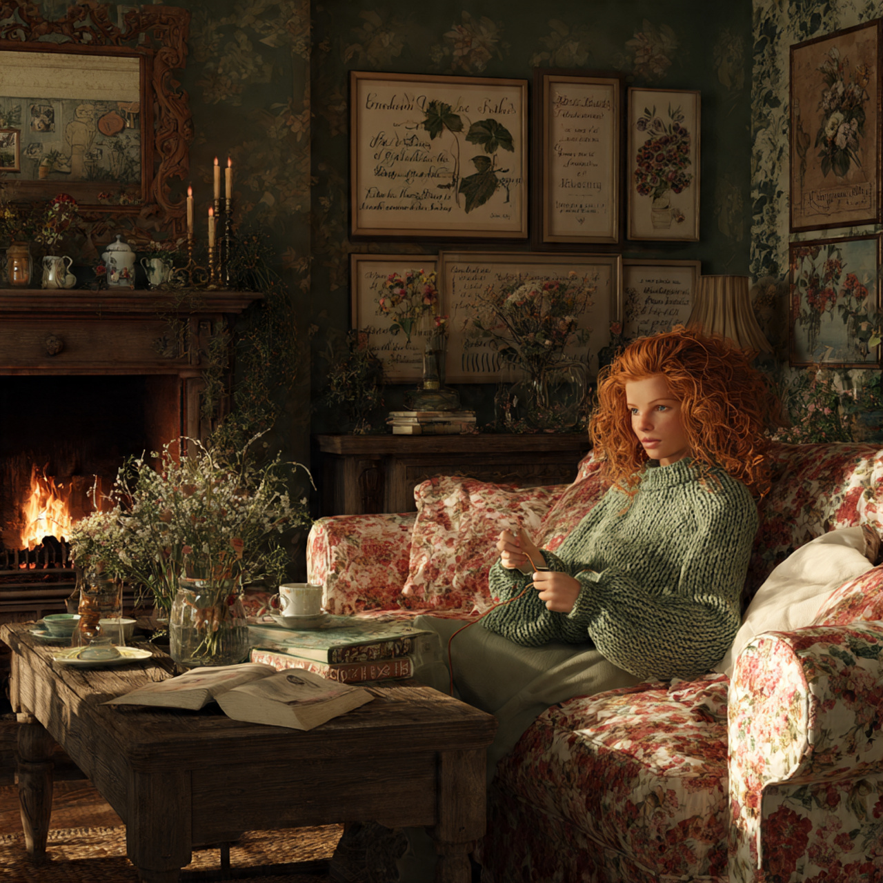 an english cottage living room style ideas with ov