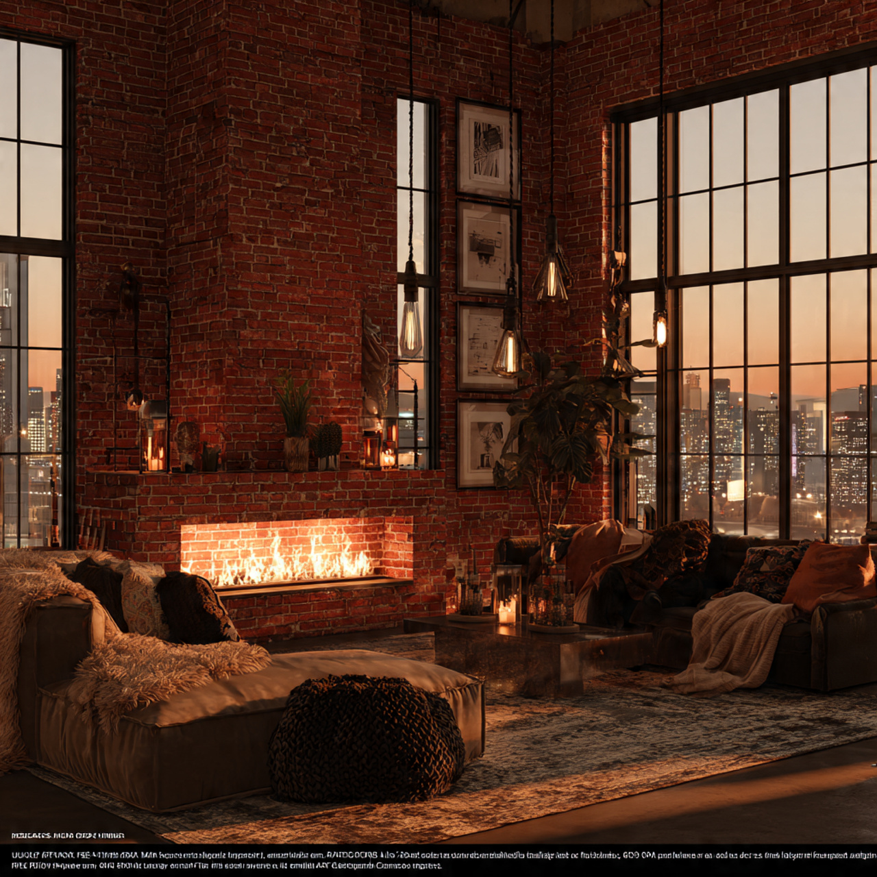 an urban loft living room with fireplace ideas sho