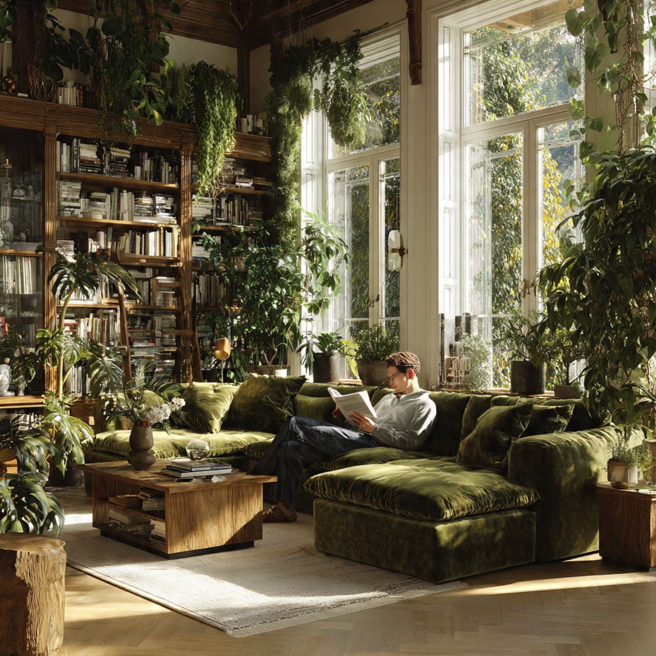 25 Stunning Living Room Sofa Design Ideas to Transform Your Space 22 bright living room featuring a moss green velvet s