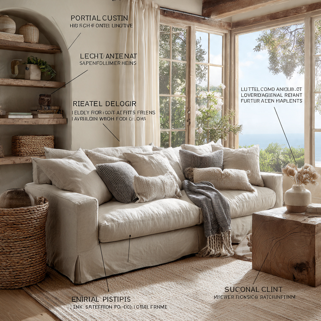 25 Stunning Living Room Sofa Design Ideas to Transform Your Space 7 cozy coastal inspired living room with a deep seat