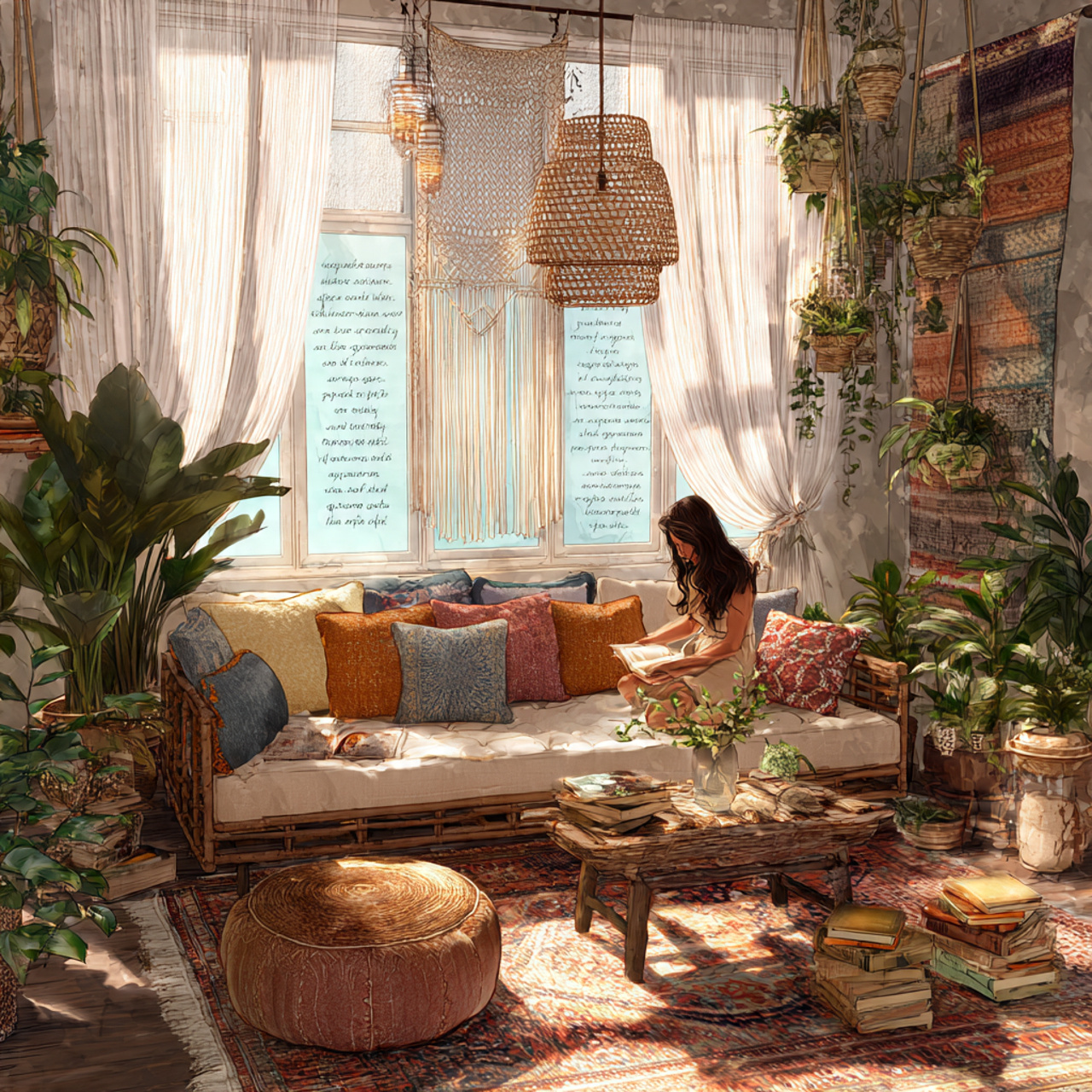 25 Stunning Living Room Sofa Design Ideas to Transform Your Space 12 eclectic bohemian living room with a rattan framed