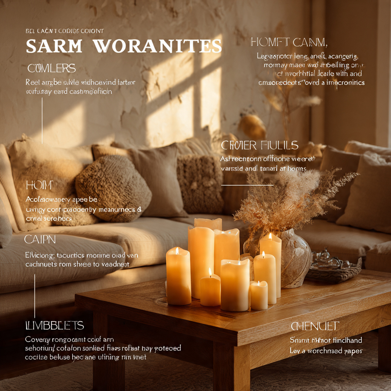 25 Ultimate Living Room Inspiration Cozy Ideas for Comfort, Style & Warmth 9 elegant living room with soft taper candles of var 1