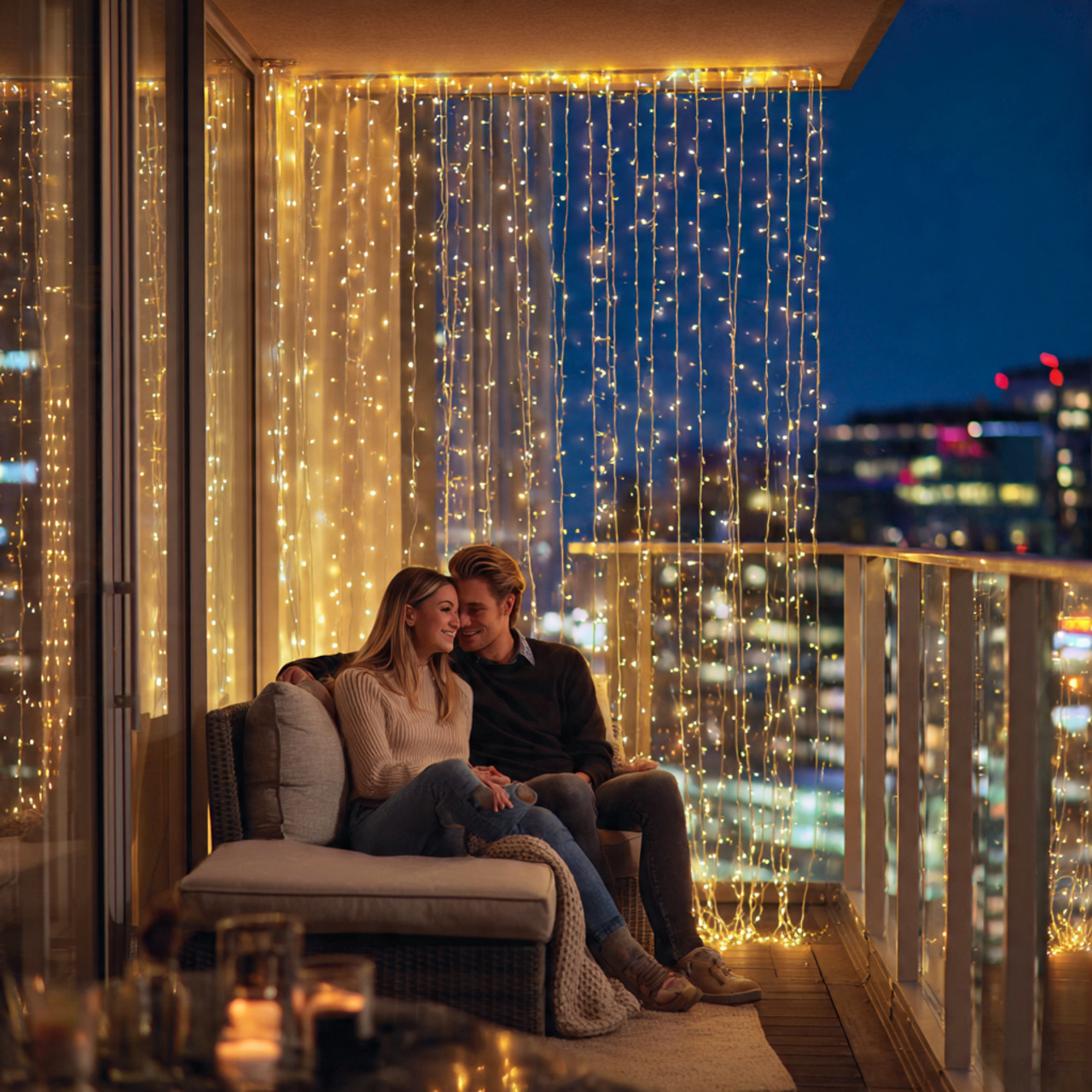 high resolution realistic image of balcony decor i