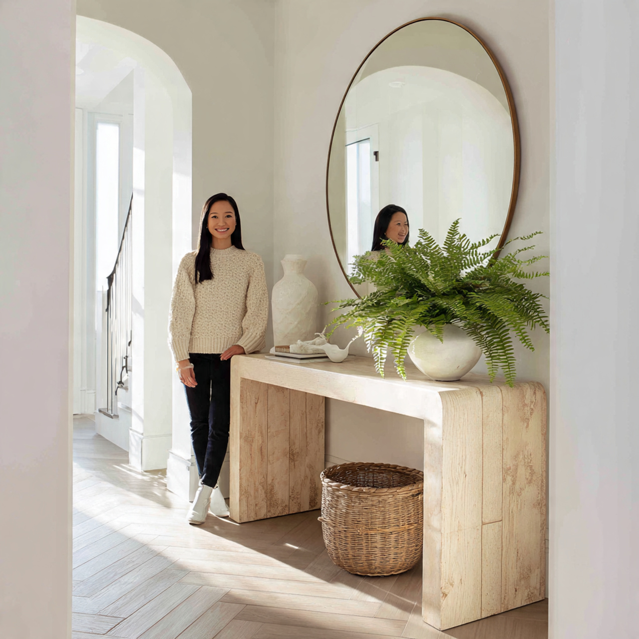 25 Best Entryway Table Decor Ideas to Elevate Your Home Instantly 3 high resolution realistic image of entryway table