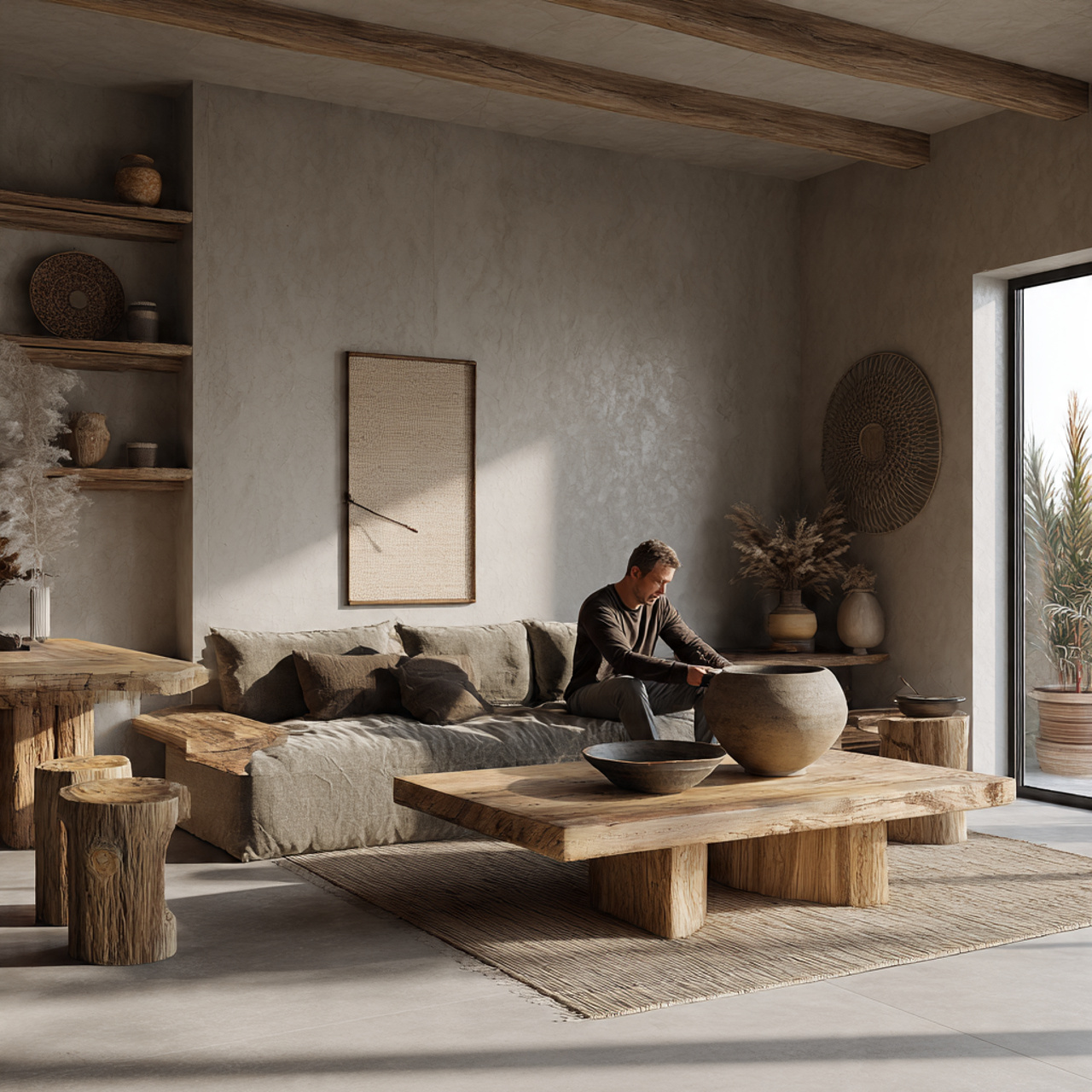 high resolution realistic image of living room des