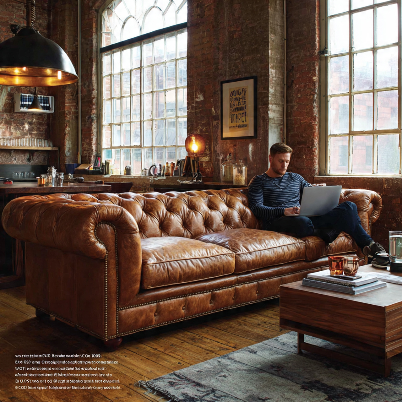 25 Stunning Living Room Sofa Design Ideas to Transform Your Space 4 industrial loft living room with a rich cognac ita