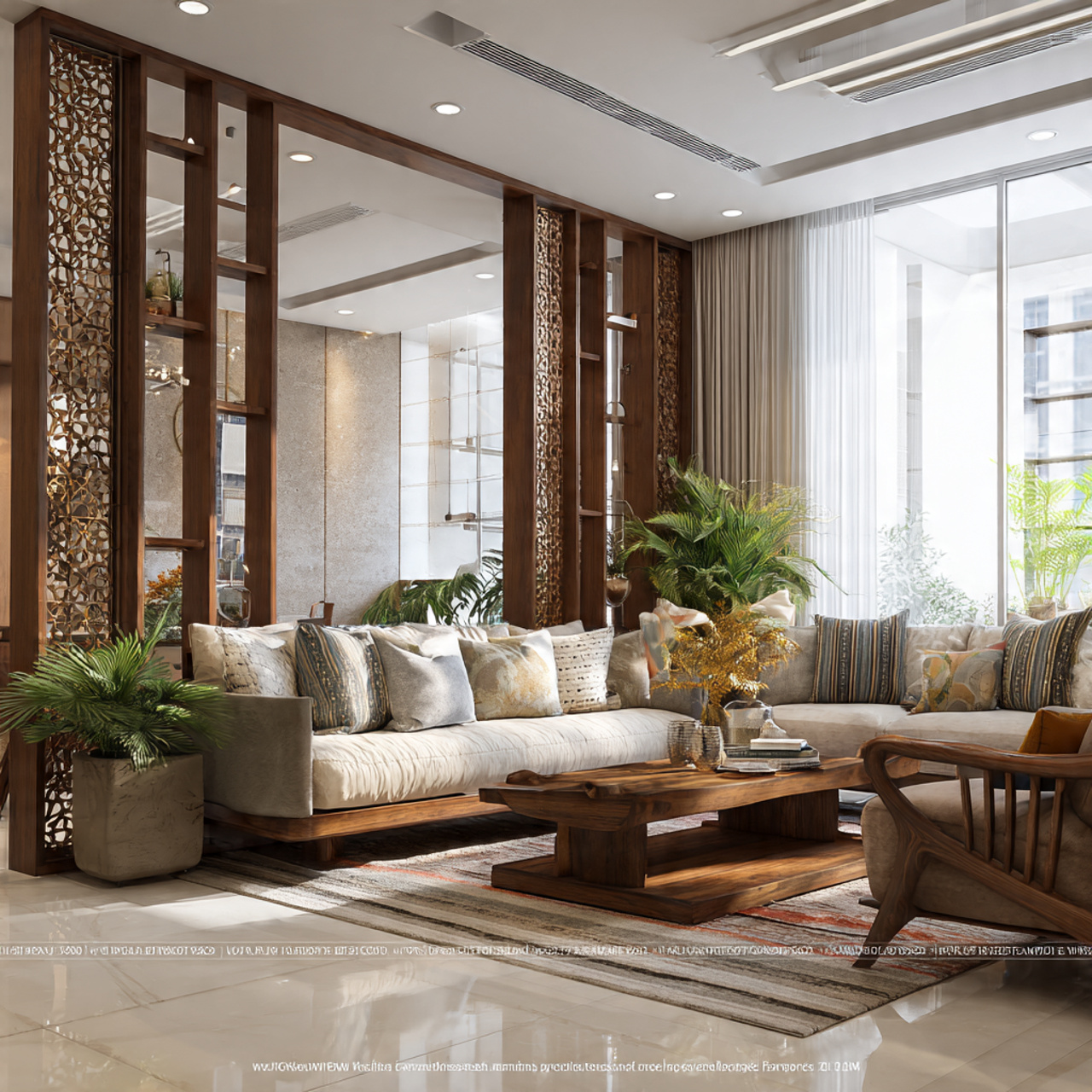living room partition design