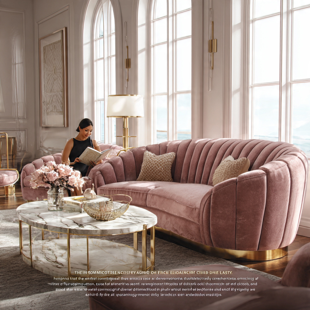 25 Stunning Living Room Sofa Design Ideas to Transform Your Space 16 luxurious living room featuring an art deco inspir
